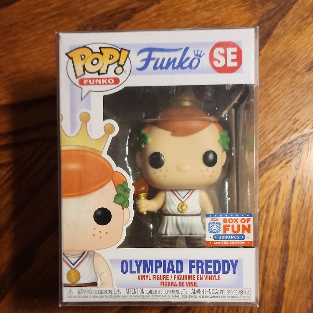 Olympiad Freddy Vinyl Figure Box  of Fun Limited Edition NIB SE Funko